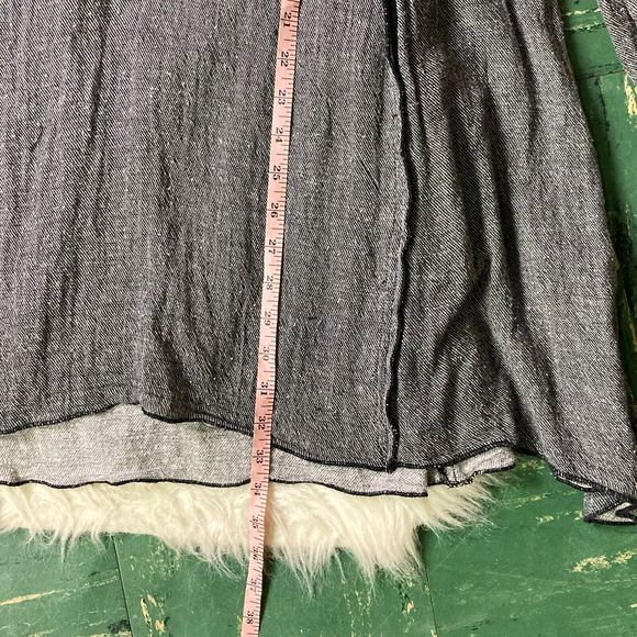 Free People XS Ties To Florence Dress Tassle Tie Front Embroidered Tunic Boho - Picture 10 of 12